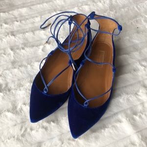 aquazzura velvet flats-36
